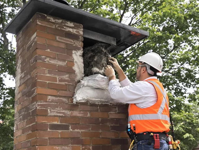 Humane removal of debris and animals by San Bernardino Chimney Sweep in San Bernardino, CA
