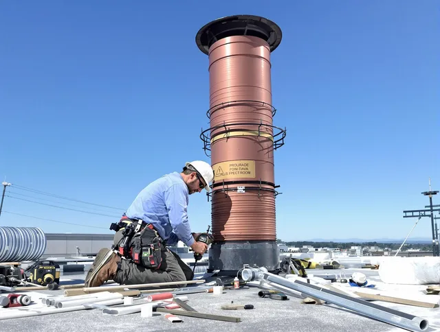 Installed chimney liner by San Bernardino Chimney Sweep in San Bernardino, CA
