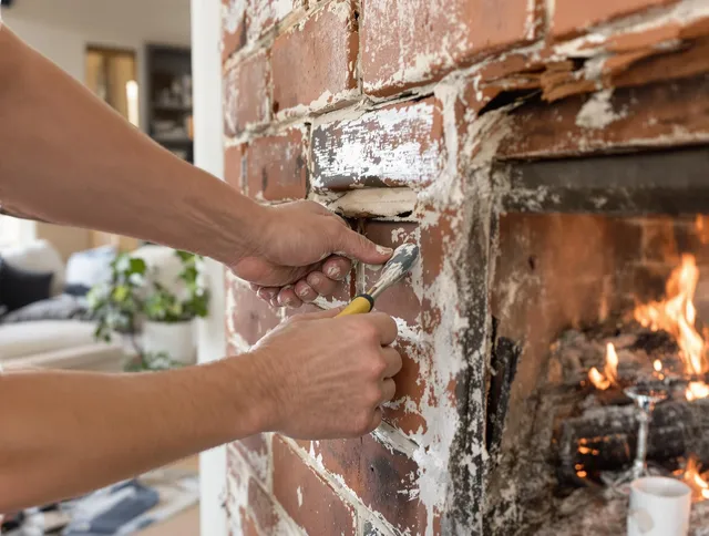 Routine fireplace repair by San Bernardino Chimney Sweep in San Bernardino, CA