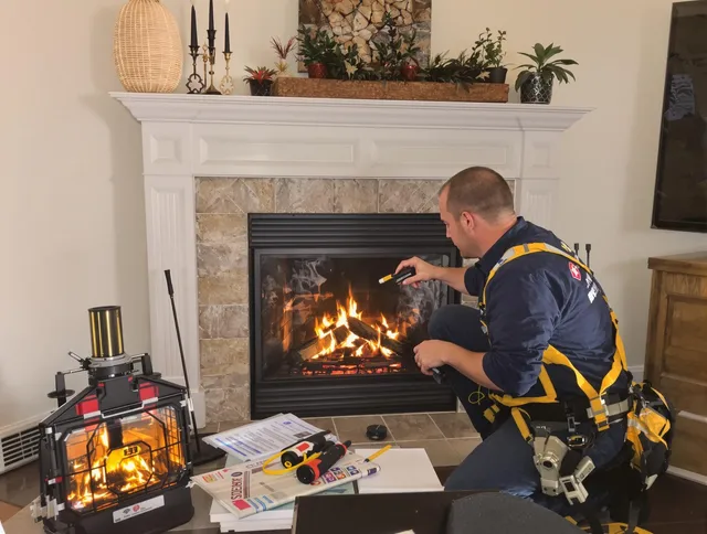 Safety-focused fireplace inspection by San Bernardino Chimney Sweep in San Bernardino, CA