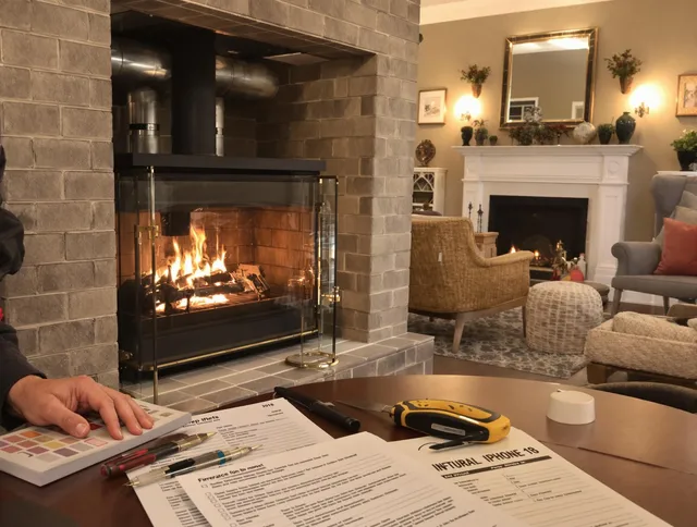 San Bernardino Chimney Sweep verifying fireplace safety measures in San Bernardino, CA