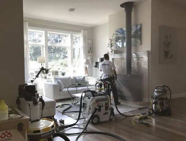 Soot removal service by San Bernardino Chimney Sweep for a fireplace in San Bernardino, CA